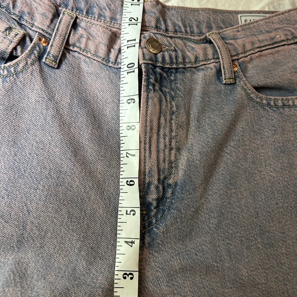 NWT GAP Baggy Mid Rise Ultra Soft Denim Wide Leg Jeans Purple tint 29 8‎ R